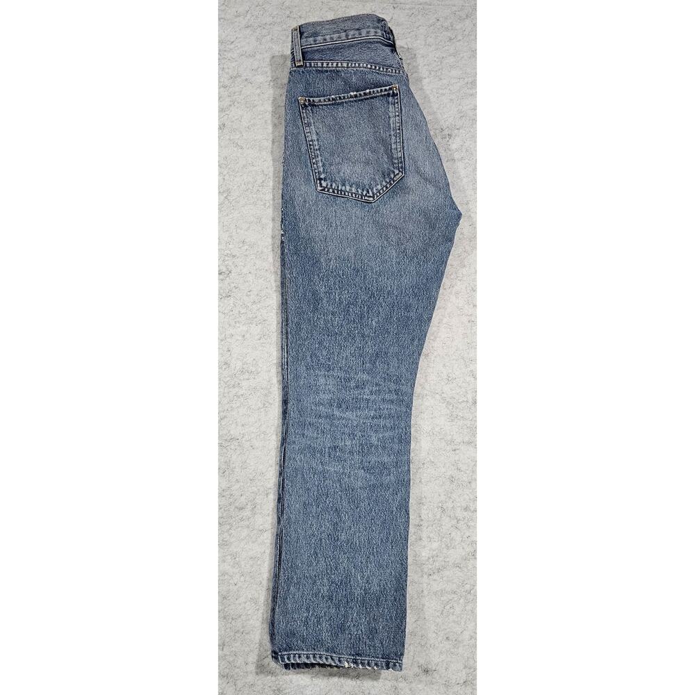 Agolde Jeans Riley High‑Rise Straight Crop Jean, Medium Wash, A056-813, Sz 27 - Picture 9 of 11